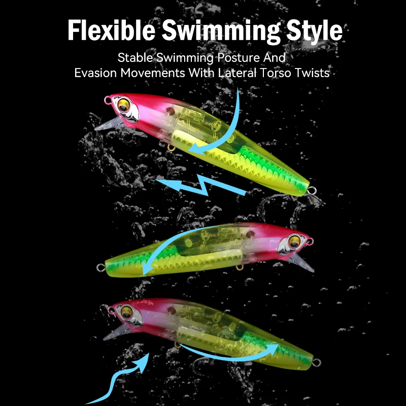 Leydun Flash Blade Sinking Minnow Lure – Enhanced Action Swimbait