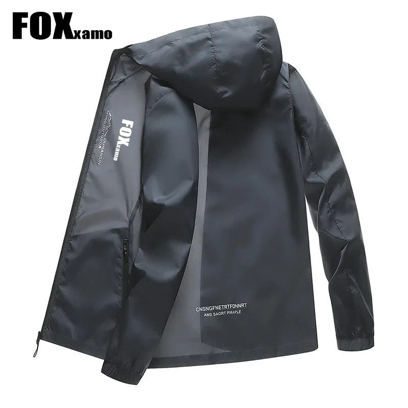 Fox Xamo 남성용 자외선 차단 후드 사이클링 재킷, 커플 통기성 빠른 건조 낚시 의류, 여름 신상