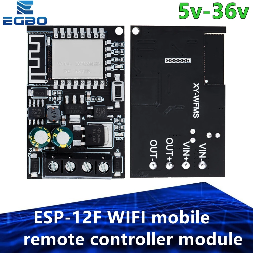 Sinilink ESP-12F WIFI Mobiltelefon-Fernbedienungsmodul 5V-36V Smart Home Telefon-App