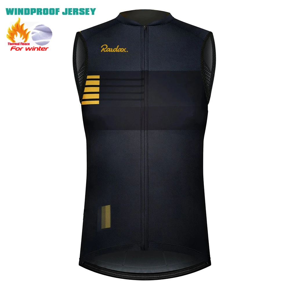 Raudax Winter Warm Cycling Vest Sleeveless Road Bike Motorcycle Top Jackets NEW MTB Thermal Fleece Cycling Clothing Vests