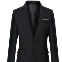 Black Dress Jackets Cropped Jacket for Men Coats Business Man Suits and Blazers Short Korean Style Fashion 2024 Spring Clothes 2