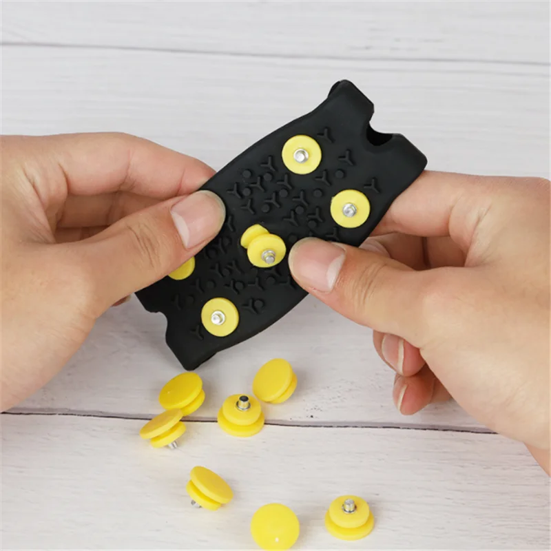 Anti-Slip Climbing Crampons Teeth Nail Shoe Spike Shoe Grippers Cleats Ice Gripper Replacement 20Pcs Ice Gripper Spike