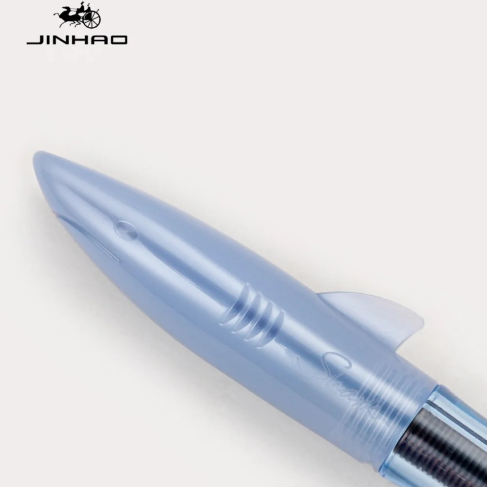 Jinhao Shark 만년필 F 펜촉 필기 잉크 펜, 서예 비즈니스 사무용품, 학생 문구 하이 퀄리티, 0.5mm