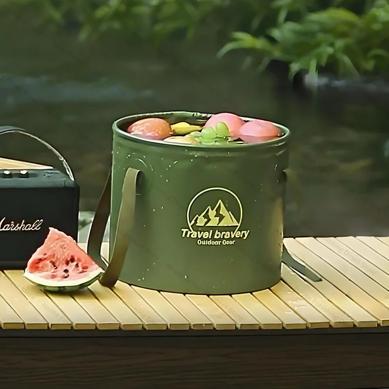 5L/10L/20L Foldable Bucket Waterproof Folding Sink Portable Car Wash Bucket Multifunctional Folding Water Storage