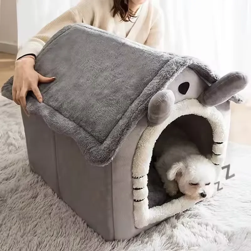 Pet Bed Pet Bed Mat Dog Kennel Mat Pet House Nest Warm Winter Suitable Small Dogs Cats All Year Round Fully Removable Washable Cat Bed
