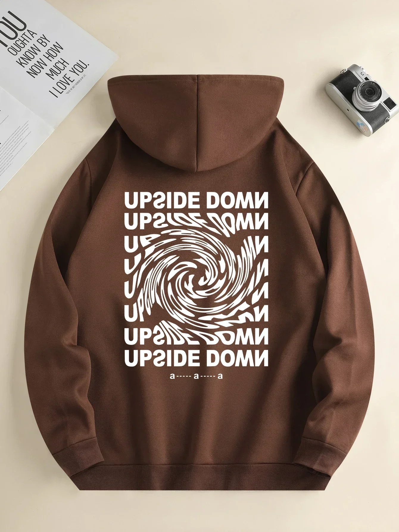 Autumn and Winter Versatile Pattern Printed Casual Hoodies Men's Daily Drawstring Hoodies Long-sleeved Couple Tops S-3XL 2