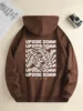 Autumn and Winter Versatile Pattern Printed Casual Hoodies Men's Daily Drawstring Hoodies Long-sleeved Couple Tops S-3XL 2