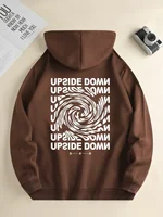 Autumn and Winter Versatile Pattern Printed Casual Hoodies Men's Daily Drawstring Hoodies Long-sleeved Couple Tops S-3XL 2