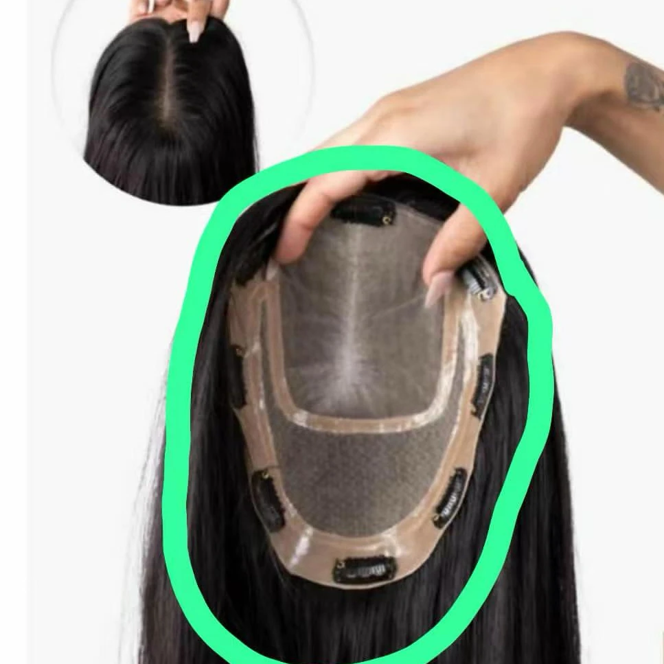 남성용 토피 제작용 더블 레이어 PU 가발 캡 베이스