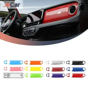 JeCar ABS Auto Center Console Control Trim Panel Stickers Cover For Jeep Wrangler JL /Gladiator JT 2024 Up Interior Accessories 1