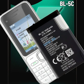 Batteria BL 5C Batterie ricaricabili agli ioni di litio da 3,7 V BL5C 2450 mAh per Nokia 2600 1100 1110 1112 2610 6230 6630 Telefono cellulare BL-5C
