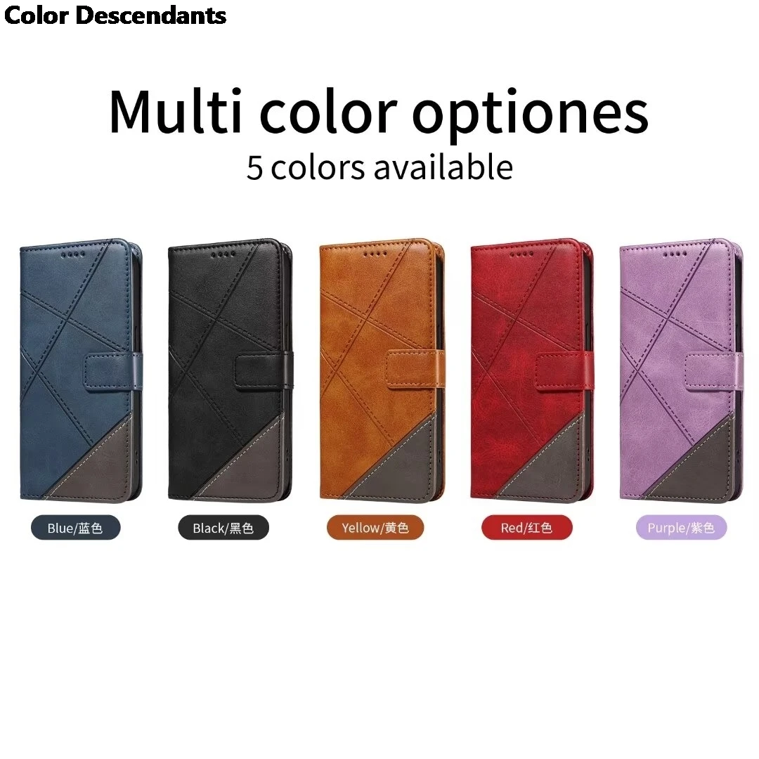 Étui Portefeuille Cuir PU Pour Motorola Moto E20 - Anti-choc Avec Support - Couleurs Au Choix
