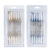 ELIJAH 6Pcs/Kit Orthodontic Composite Resin Filling Spatula Restoration Tool Titanium Plated Head Resin Filler Set Thick Handle 6