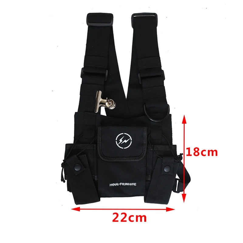 Tide cool Women Chest Rig Bag Tactical Chest Bags For Men Fashion Bullet Hip Hop Vest Streetwear Bag Function Tactics Waist Pack