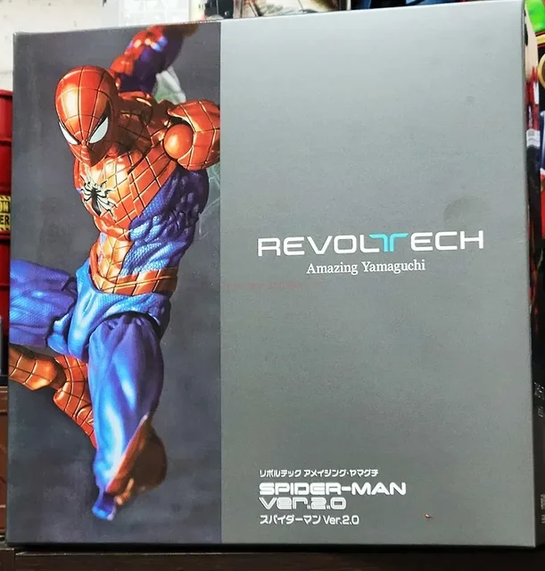 新品未開封 MARVEL Amazing Yamaguchi スパイダーマン Amazon.com: KAIYODO AMAZING YAMAGUCHI Spider-Man Ver. 2.0, Total