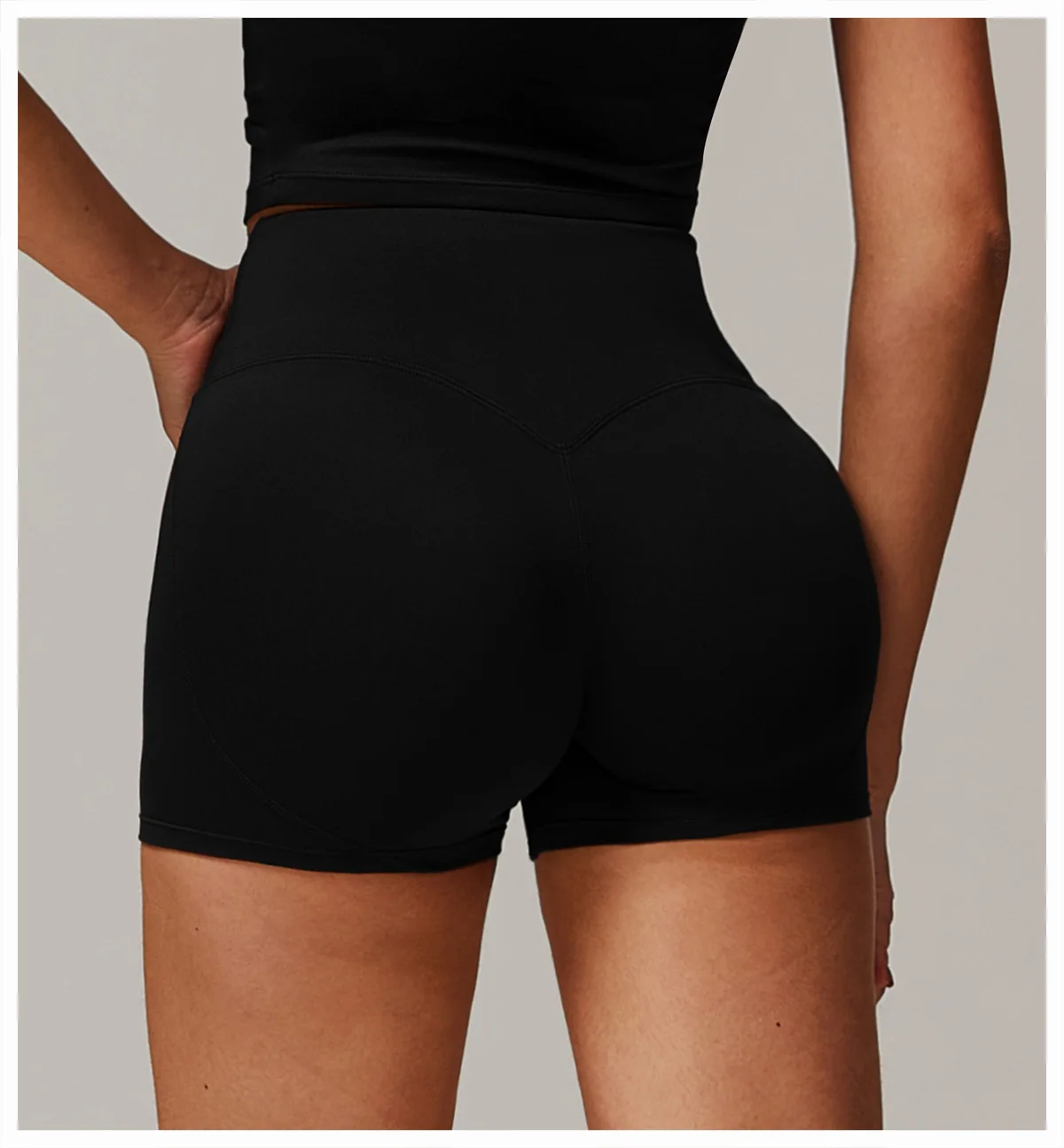 2025 New Yoga Shorts For Women High Waist Lift Sports Outerwear Running Workout Shorts 9152