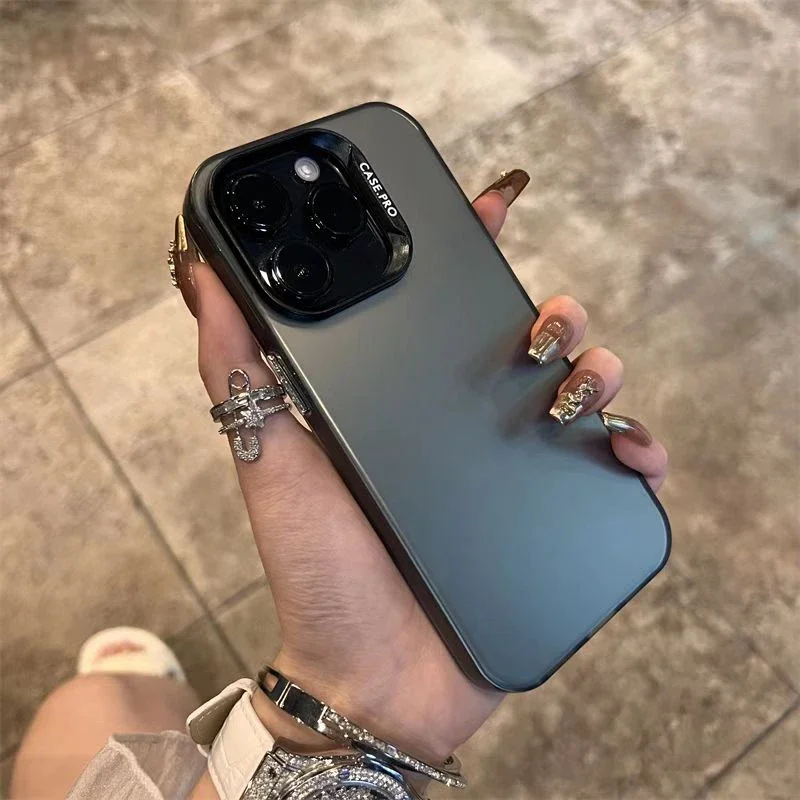 Elegant Matte Shockproof Bumper Phone Case Cover