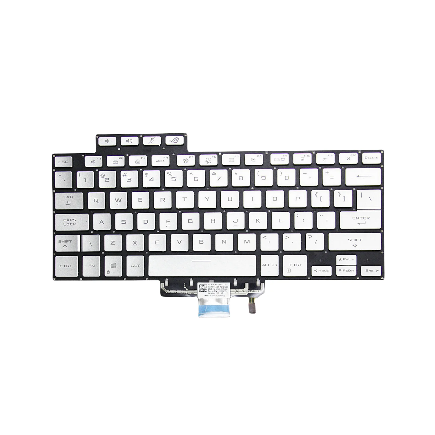 Inglês Teclado para Notebook para Asus Zephyrus Rog 16 G16 Ga503 15 Gu603 Gu603h Novo us ru - Imagem 3