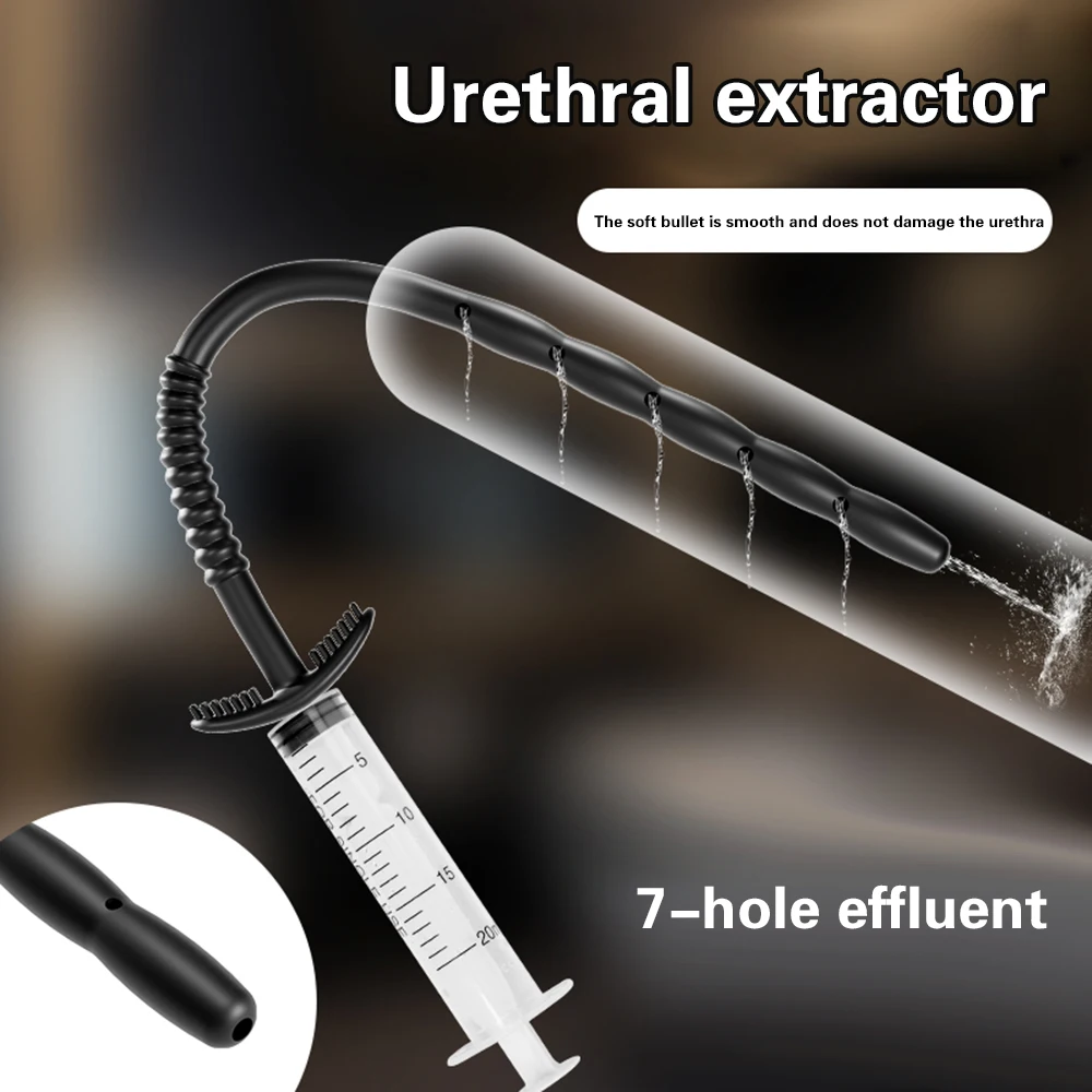 Penis Sex Toys Silicone Horse Eye Stick Urethral Catheter Dilator Penis Massage Stimulation Adult Toy Sounding Plug Insert Sex Toys For Men Gay