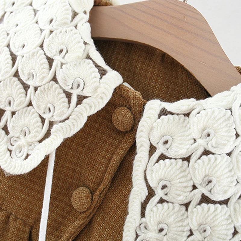 (9 Months -3 Years Old) Winter New Korean Style Baby Girl Coat, Sweet And Warm Children'S Long Sleeved Clothes