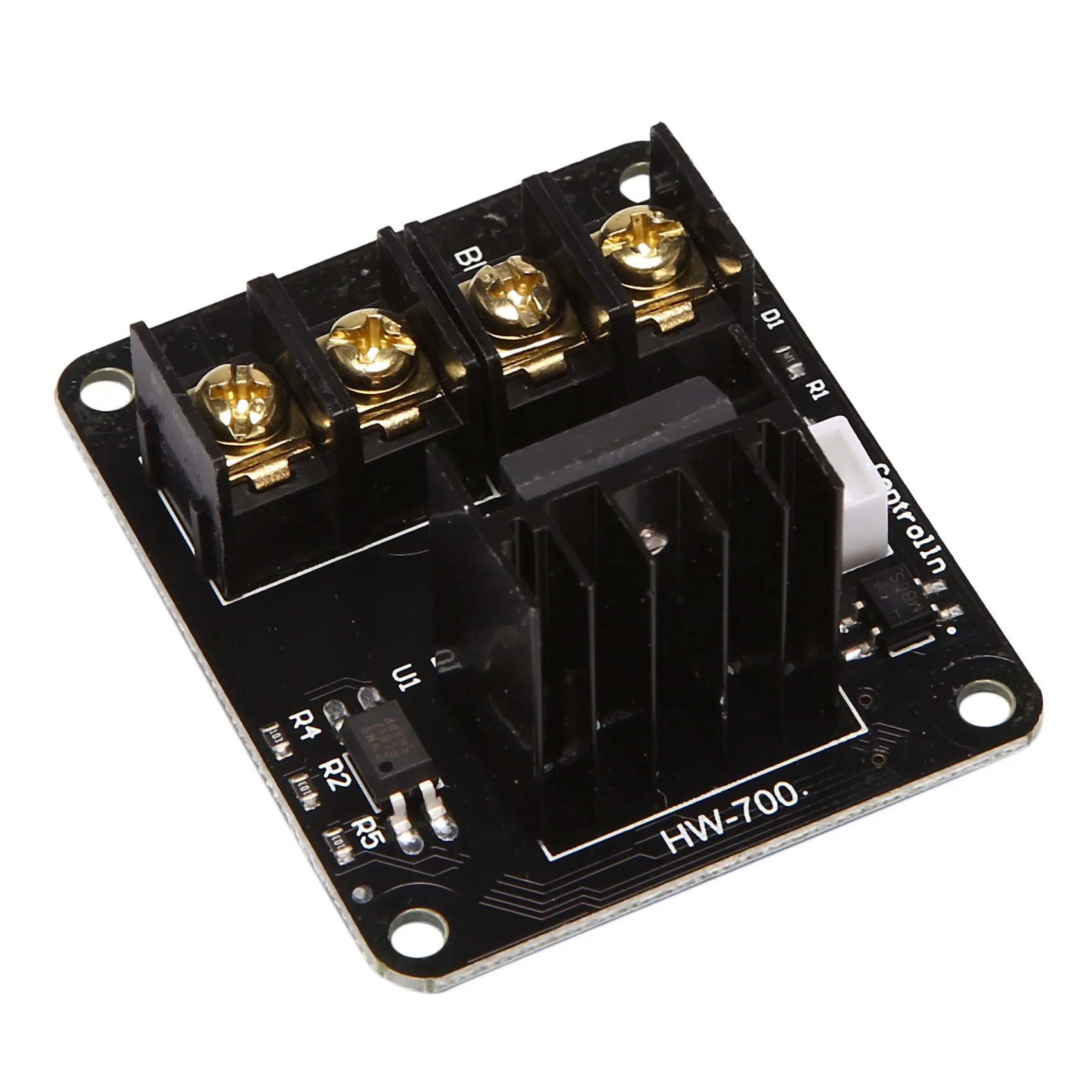 3D 프린터 핫베드 MOSFET 확장 모듈, Inc 2 핀 리드 Anet A8 A6 A2 호환 블랙