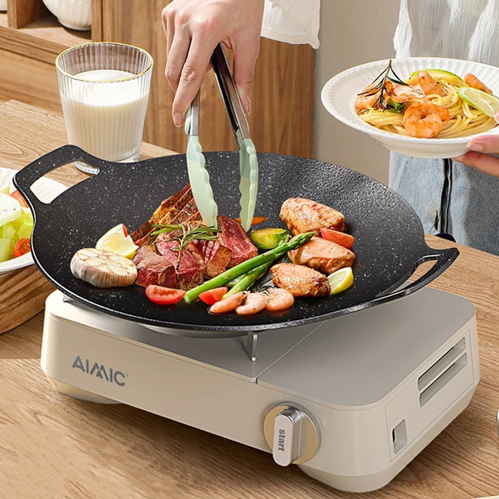 nonstick electric round griddle from