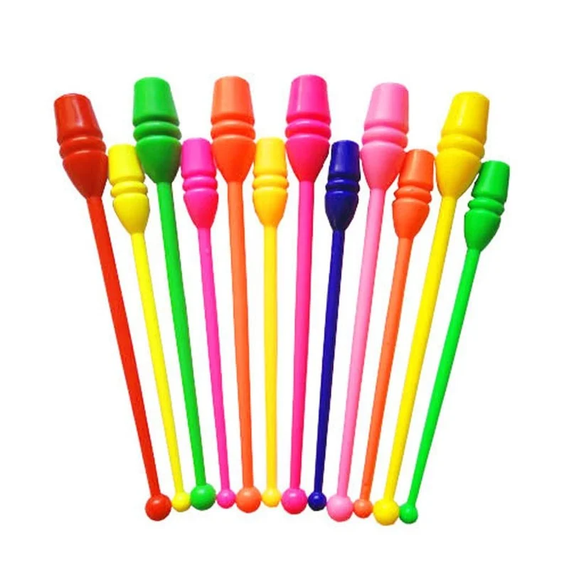 Gymnastics Stick 1PC 38cm/45cm Children Adult Gym Fitness Gymnastics Equipment Rhythmic Stick Training Accessories