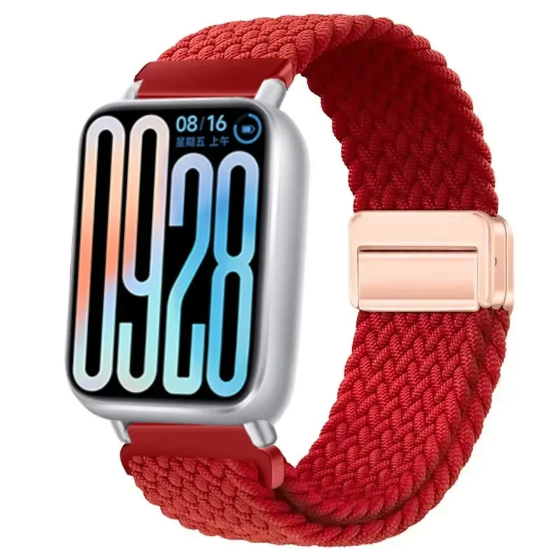 Nylon Braided Magnetic Buckle Strap - Breathable & Comfortable Replaceable Band