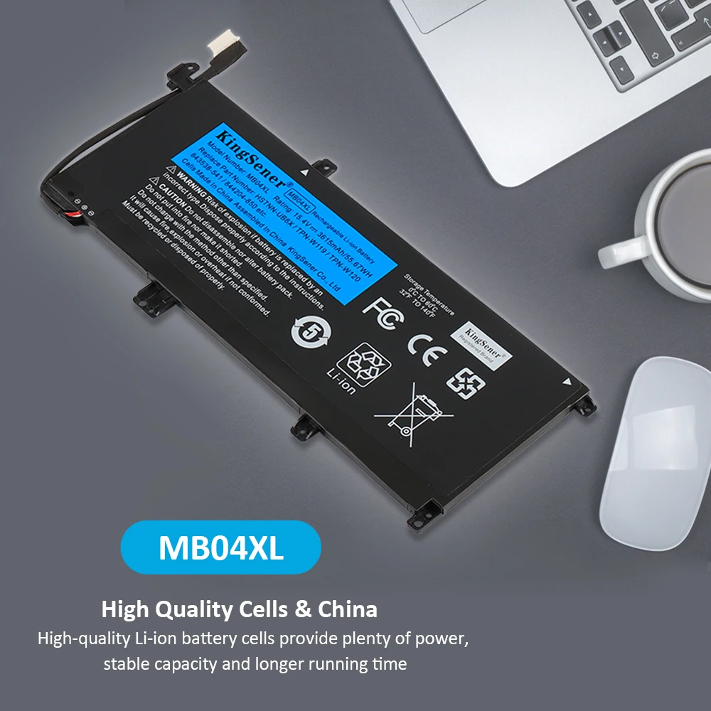 Kingsener-bateria do Portátil para hp Envy Série X360 15-aq103no 15-ar000nd 15-aq002nx Tpn-w119 Hstnn-ub6x 3615mah 54.67wh Mb04xl - Imagem 2