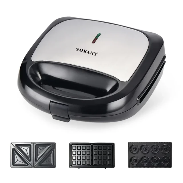 Gaufrier à Poignée Tactile Facile à Nettoyer, Presse à Panini pour Snacks,  Steakc, Petit Déjeuner, Fromage, Burgers, 750W - AliExpress