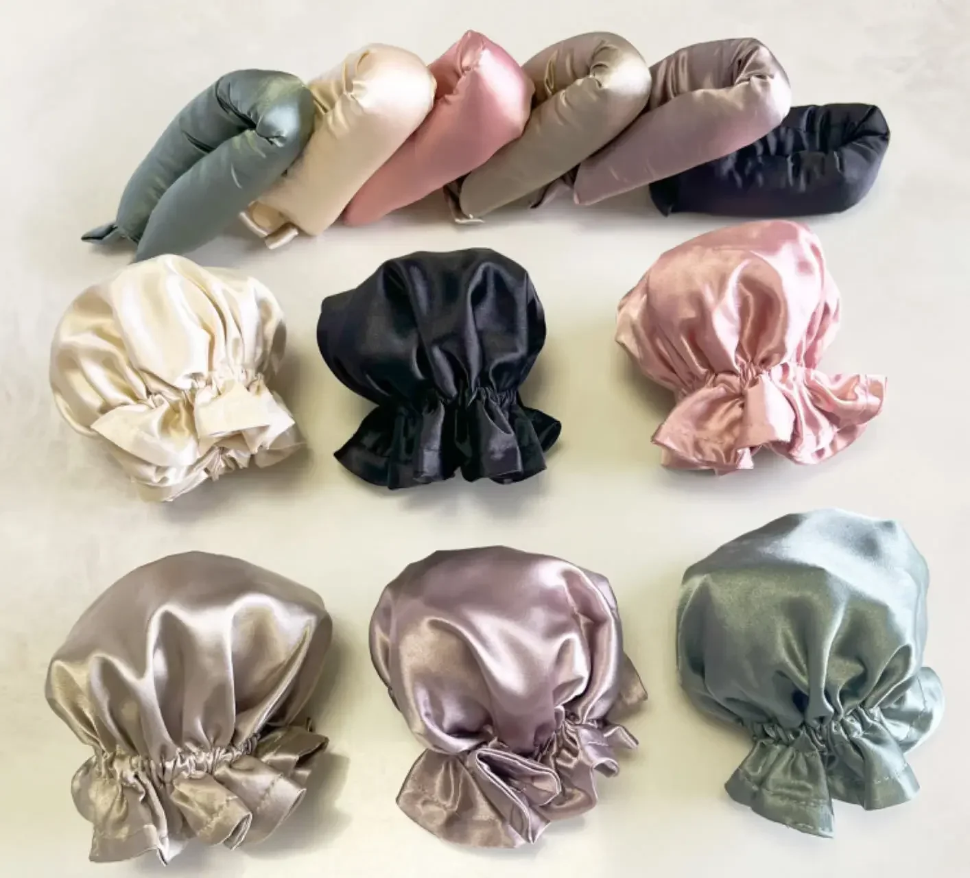 Heatless Hair Curler Hair Rollers Silk Satin Rod Wave No Heat Curls Soft Sleeping Headband Ribbons Overnight Curls Curling
