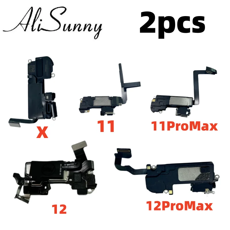 AliSunny 2pcs Earpiece Flex Cable for iPhone X XS XR 11 12 Pro Max Ear ...
