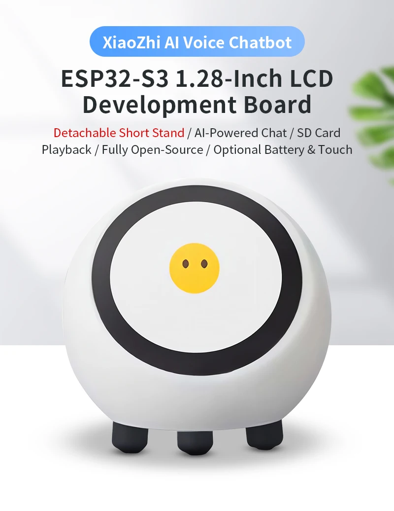 XiaoZhi DeepSeek AI Voice Chat Robot ESP32-S3 1.28inch LCD Development Board SD