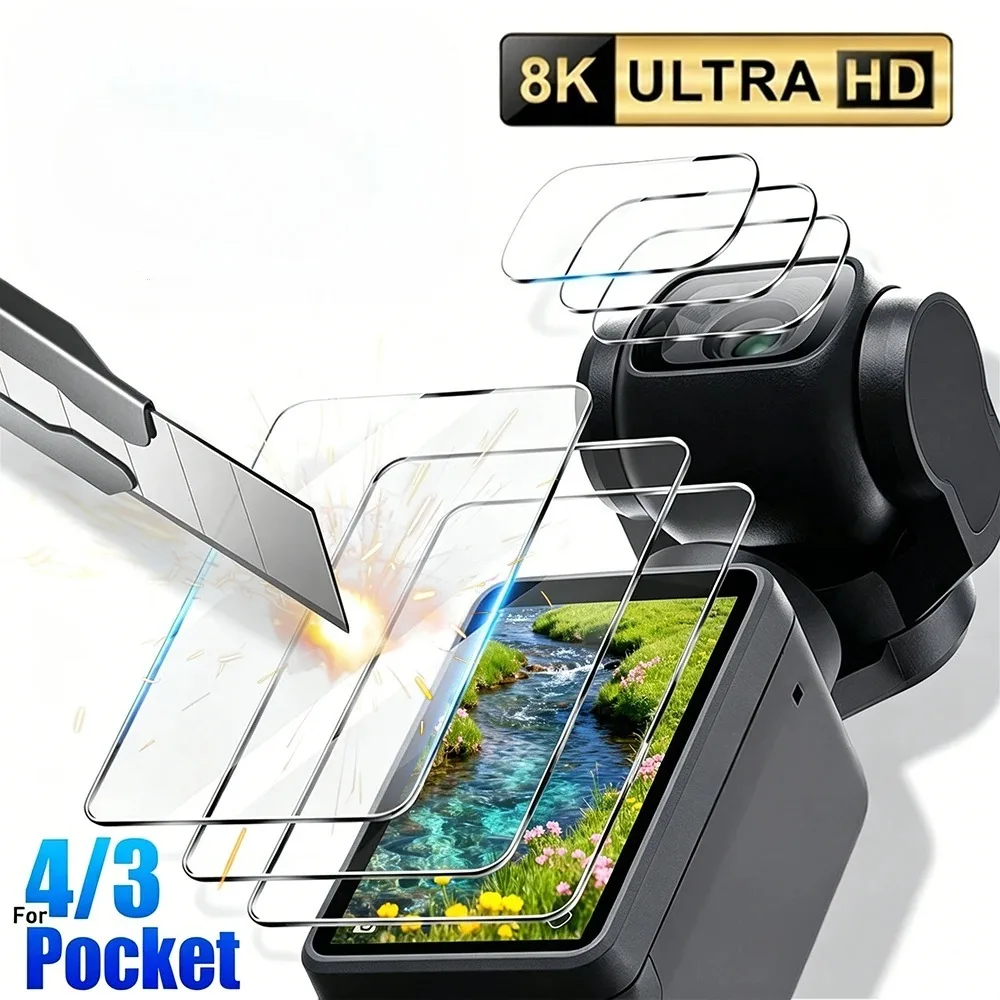Premium Tempered Glass Screen & Lens Protector - 9H Hardness, Anti-Scratch, HD Clear, Anti-Fingerprint, Bubble-Free