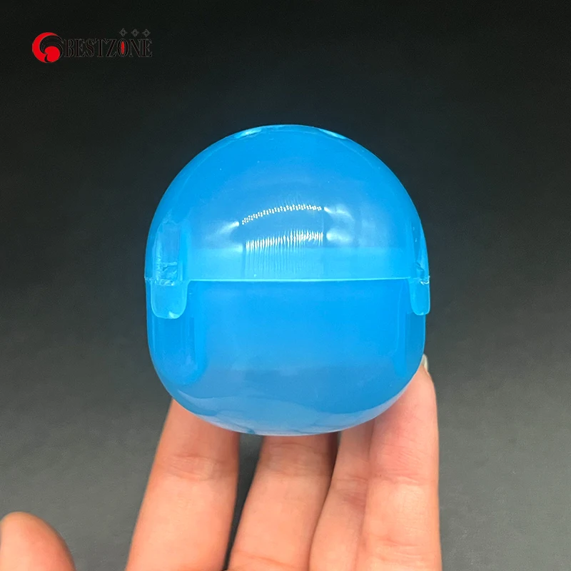 100Pcs/Pack 50MM*55MM Mixed Colors Plastic PP Siamese Capsules Toy  Empty Surprise Ball Container For Vending Machine 4
