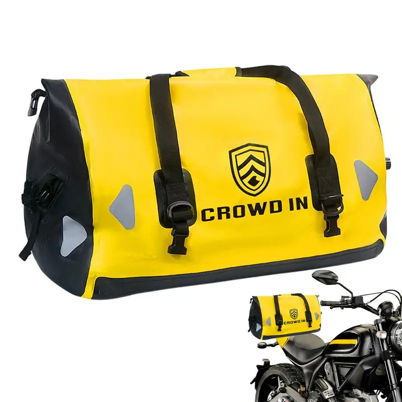 

Motorcycle Rear Seat Bag 40/65L Waterproof Side Bag Multifunctional Storage Removable Detachable Pack Travel Luggage Side Bag