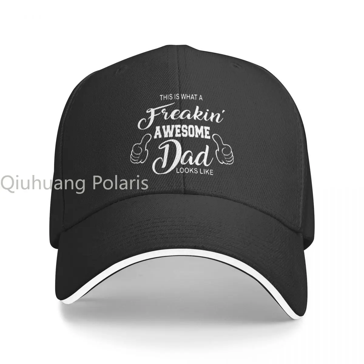 

This Is What A Freaking Awesome Dad Looks Like Baseball Caps Vintage Sandwich Hats Unisex Style Polyester Headwear Outdoor