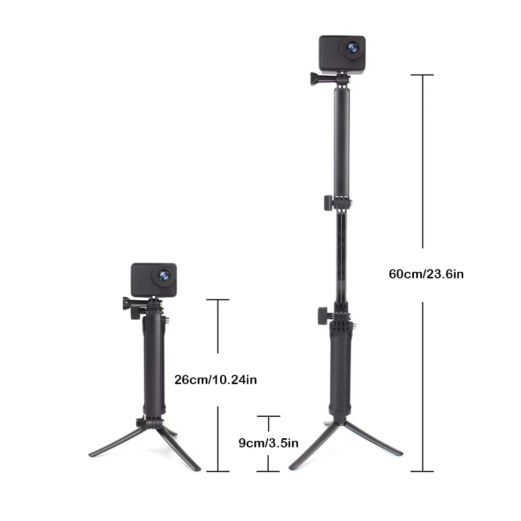 Description Picture 2 of itemSports Cameras for GoPro Hero 10 9 Selfie Stick Adjustable 360° Rotation Tripod Extension Rod Foldable Monopod Self-timer