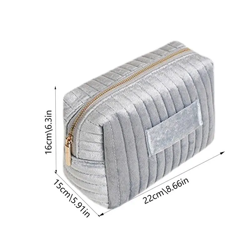 Velvet Makeup Cosmetic Bag Waterproof Travel Toiletry Bag Large Cosmetic Pouch Large Pouch Multifunctional Travel