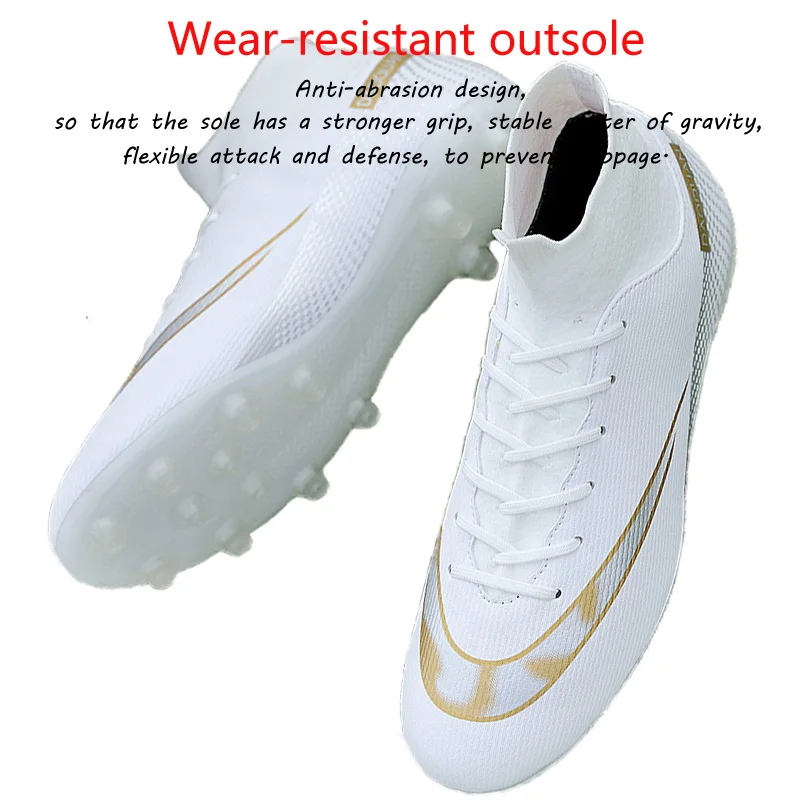 Quality Football Boots C.Ronaldo Soccer Shoes Assassin Chuteira Campo TF/AG Soccer Sneakers Professional Training Shoe