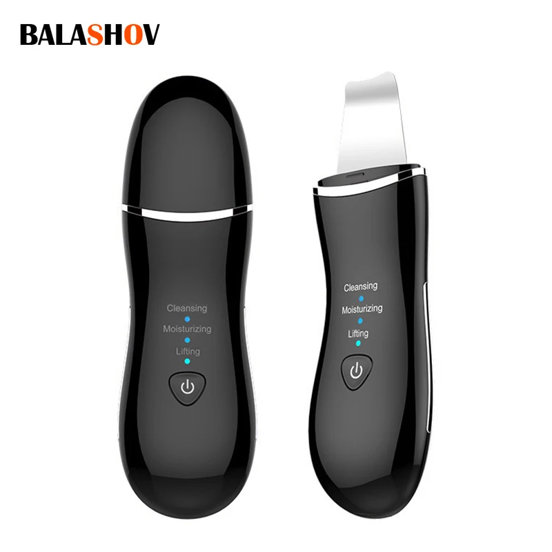 Beauty Ultrasonic Skin Scrubber Deep Face Cleaning Machine Peeling