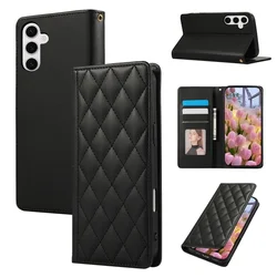 Elegant Magnetic Leather Wallet Phone Case - Premium Faux Leather Design with Card Slots and Secure Closure - Samsung A53 (5G) (Black)