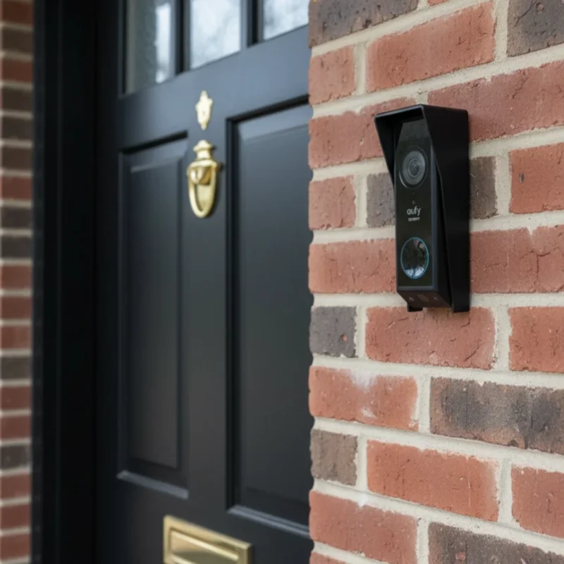Eufy E340 DoorbellDoorbell 레인 커버 링 도어벨 눈부심 방지 커버 스틸 도어벨 날씨 방지 커버 보호