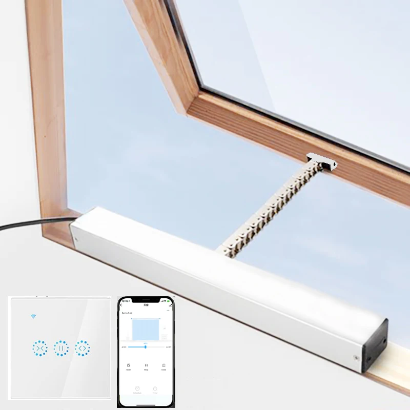 Smart Chain Window Opener Con Ewelink App Controller Wifi Smart Things Compatibile Lucernario Velux Roof Driver Smart Home Motor