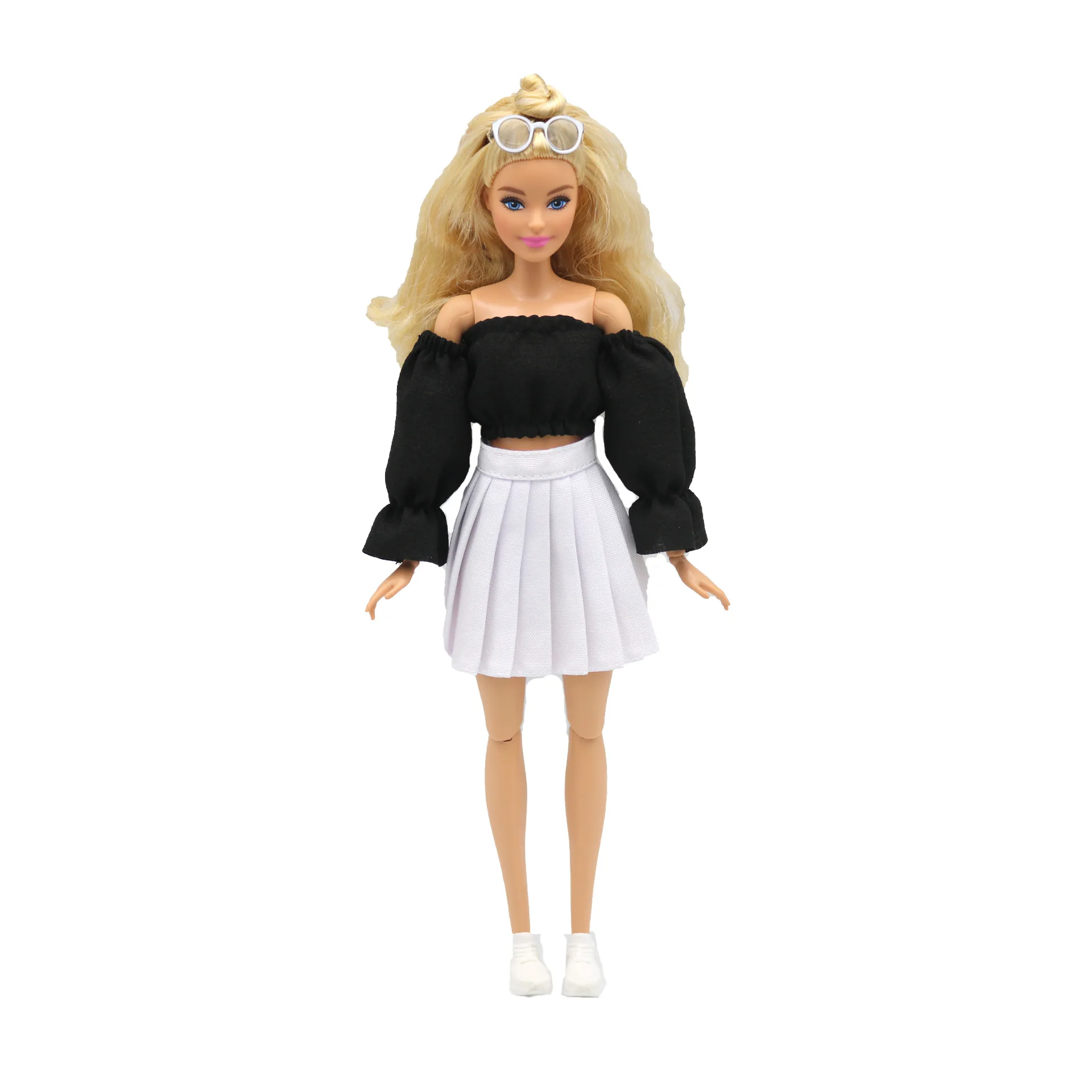 Barbie Doll Clothes Outfits Clothes top pant skirt for Barbie Princess Doll Clothing for 1/6 BJD Dolls House Girl Gift doll accessories red black barbie doll clothes,doll clothes,doll accessories