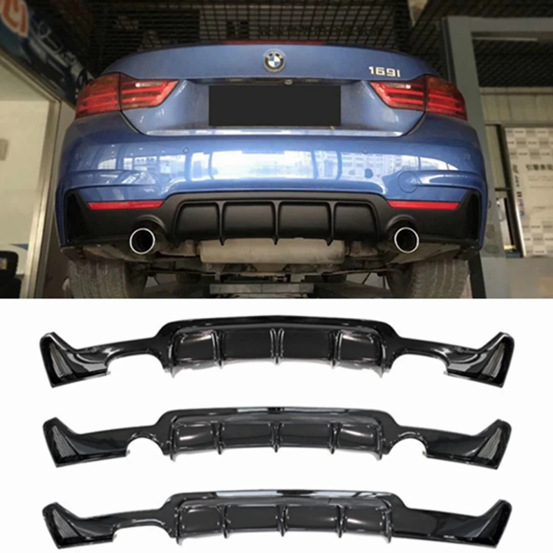 

Gloss Black Car Rear Bumper Diffuser Spoiler for BMW 4 Series F32 F33 F36 418i 420i 428i 430i 435i 440i 2014 UP Rear Diffuser