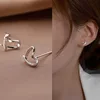 Trendy Butterfly Star Snake Flower Stud Earrings for Women Metal Small Jewelry Scissors Rhinestones Ball Beans Heart Earrings 4