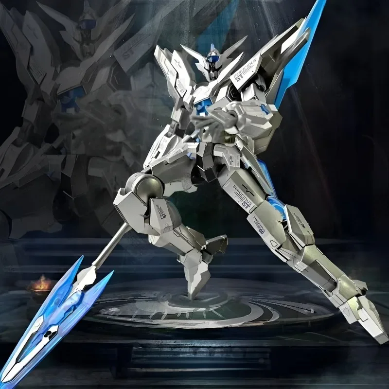 

2023 новая модель Gunpla Hg 1/144 Серебряный и белый сплав стильная модель в сборе фигурка с подвижными соединениями высококачественные коллекционные модели роботов