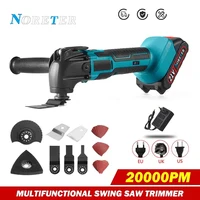 Cordless Oscillating Multi Tool 6 Gears Variable Multifunctional Power Tool Machine For Makita 18VBattery With Accessory 1