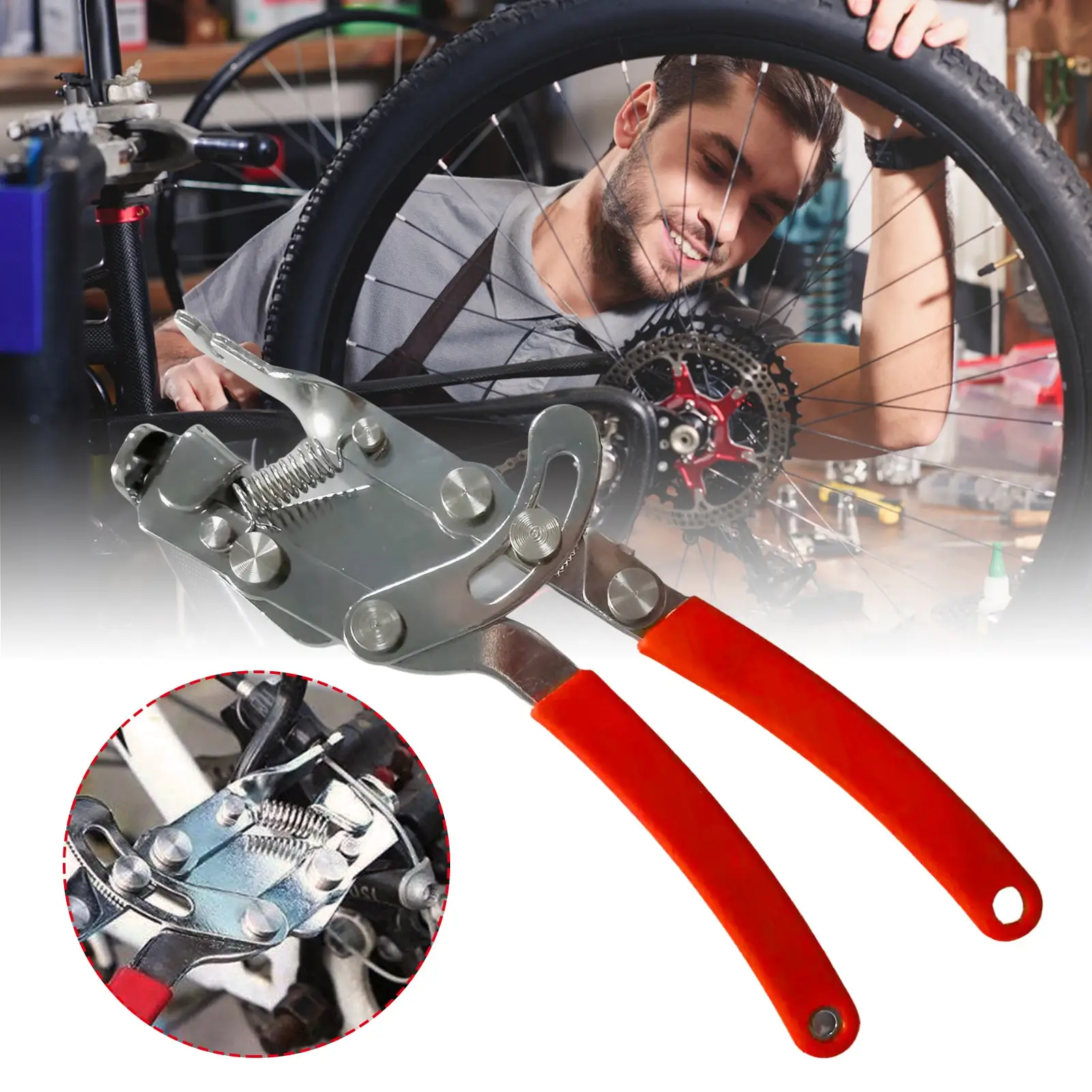 Bike Cable Pliers Bicycle Brake Cable Cutter Fourth Hand Cable Puller With Locking Mechanism